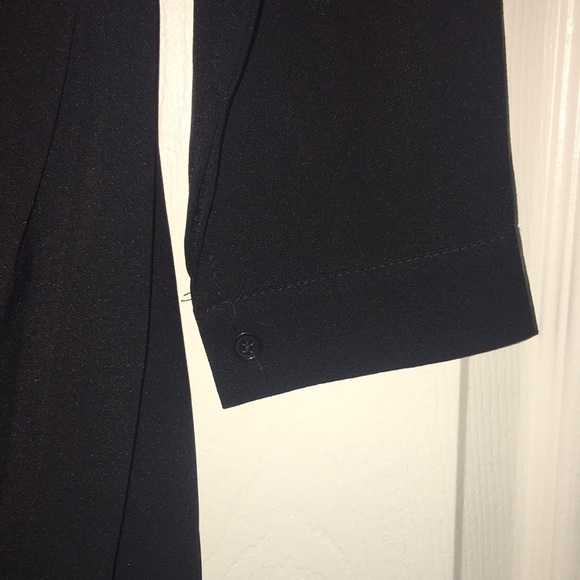 Black pleated midi dress - Picture 3 of 4